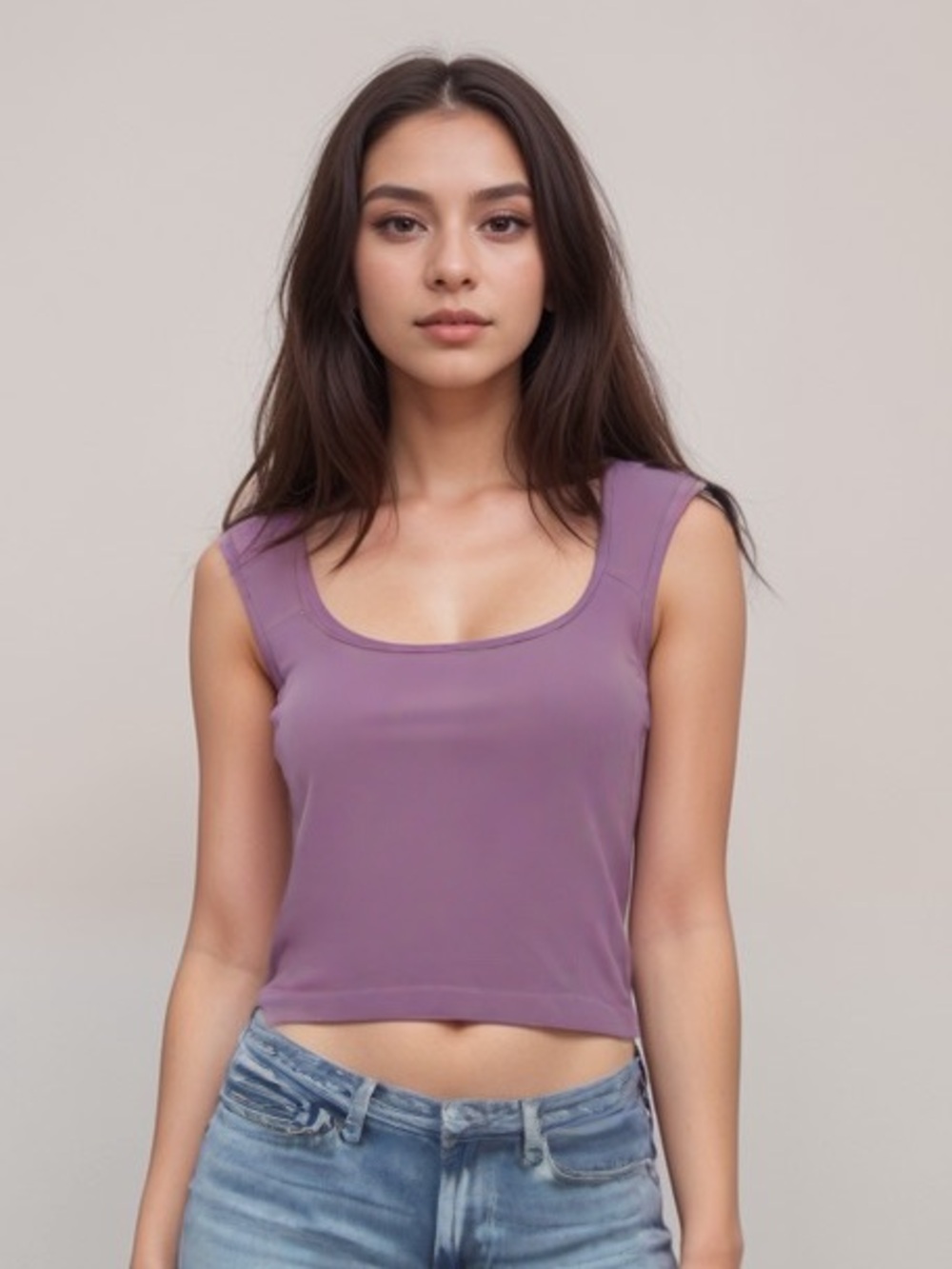 ✨NWT Planet Heart Women's Purple Sleeveless Crop Top